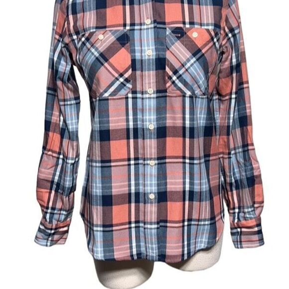 Lauren Ralph Lauren Tops - Lauren Ralph Lauren Plaid Button Up Roll Tab Sleeve Flannel Shirt Size XS Petite